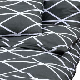 Berkfield Home Duvet Cover Set Grey 220x240 cm Cotton - thumbnail 4