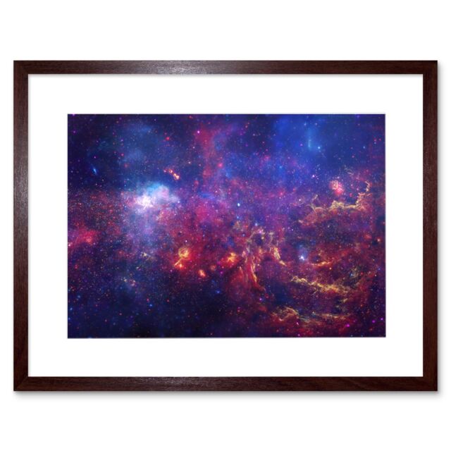 Artery8 Wall Art Print Hubble Space Astronomy The Great Observatories Examine The Galactic Center Region Of Milky Way Galaxy Chandra Observatory - image 1