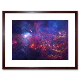 Artery8 Wall Art Print Hubble Space Astronomy The Great Observatories Examine The Galactic Center Region Of Milky Way Galaxy Chandra Observatory - thumbnail 1