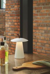 Nordlux Modern Outdoor Table Battery Light White Aluminium Intergrated LED Touch Dimmer - Battery, IP54 - thumbnail 3