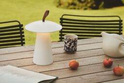 Nordlux Modern Outdoor Table Battery Light White Aluminium Intergrated LED Touch Dimmer - Battery, IP54 - thumbnail 2