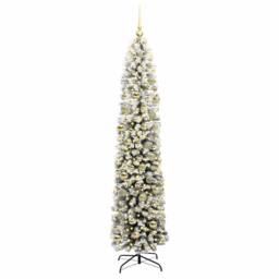 Berkfield Home Artificial Christmas Tree with 300 LEDs with Stand Green 210 cm - thumbnail 3