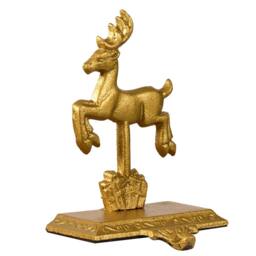 Dibor Set of 4 Santa's Sleigh Gold Stocking Hooks Christmas Stocking Holders - Size: 1 Pack - thumbnail 2