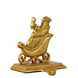 Dibor Set of 4 Santa's Sleigh Gold Stocking Hooks Christmas Stocking Holders - Size: 1 Pack - thumbnail 5