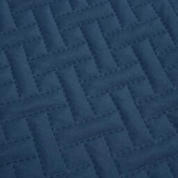 OHS Geo Pinsonic Throw Blanket Quilted Bedspread in Navy - Size: 200 cm x 240 cm - thumbnail 6