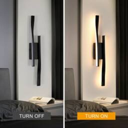 Pheashine Modern Geometric Wall Light 16W 3000K Warm White IP44 Rated in Black - thumbnail 5