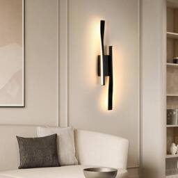 Pheashine Modern Geometric Wall Light 16W 3000K Warm White IP44 Rated in Black - thumbnail 6