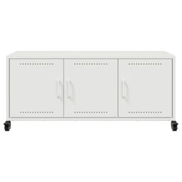 Berkfield Home TV Cabinet White 100.5x39x43.5 cm Steel - thumbnail 6