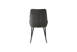 Baumhaus Signature Blue Dining Chair - GUN METAL GREY (Pack of Two) in Red - Size: 2 Pack - thumbnail 4
