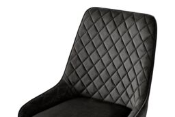 Baumhaus Signature Blue Dining Chair - GUN METAL GREY (Pack of Two) in Red - Size: 2 Pack - thumbnail 5