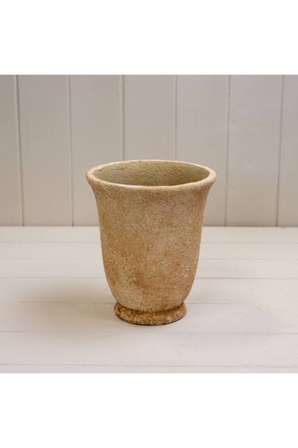 KDMD Tan Classic Clay Cement Urn Pot - 18mm - image 1
