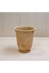 KDMD Tan Classic Clay Cement Urn Pot - 18mm