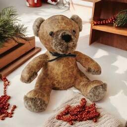 Minster Teddy Bear Door Stop - L13 x W20 x H32 cm - Brown - thumbnail 6