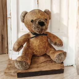 Minster Teddy Bear Door Stop - L13 x W20 x H32 cm - Brown - thumbnail 4