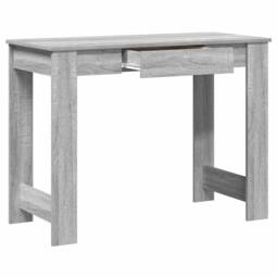 Berkfield Home Decorative Desk Grey Sonoma 100x45x75 cm Engineered Wood - Size: 100 x 45 x 75 cm - thumbnail 5