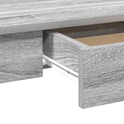 Berkfield Home Decorative Desk Grey Sonoma 100x45x75 cm Engineered Wood - Size: 100 x 45 x 75 cm - thumbnail 8