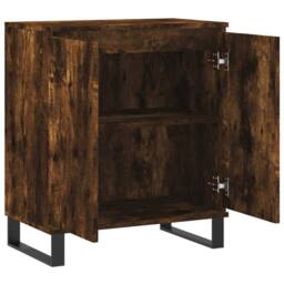 Berkfield Home Sideboard Smoked Oak 60x35x70 cm Engineered Wood in Brown - Size: 60 x 35 x 70 cm - thumbnail 6