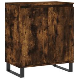 Berkfield Home Sideboard Smoked Oak 60x35x70 cm Engineered Wood in Brown - Size: 60 x 35 x 70 cm - thumbnail 3