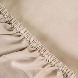 OHS Plain Dyed Non-Iron Fitted Bed Sheet in Natural - Size: Single Fitted - thumbnail 2
