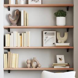 Berkfield Home Beautiful Wall Shelf Light Brown 80x20x2 cm Treated Solid Wood Oak - Size: 80 x 20 x 2 cm - thumbnail 2