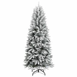Berkfield Home Green Artificial Christmas Tree with 300 LEDs White 78 x 78 x 210 cm - thumbnail 5