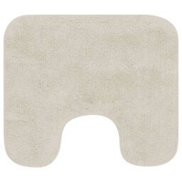 Berkfield Home Bathroom Mat Set 2 Pieces Fabric White - thumbnail 3