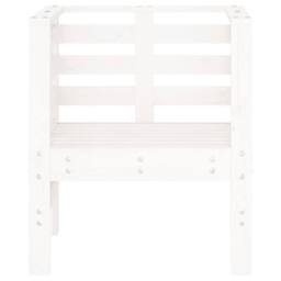 Berkfield Home Beautiful Garden Chairs 2 pcs White 61.5x53x71 cm Solid Wood Pine - thumbnail 5