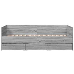 Berkfield Home Versatile Daybed with Drawers without Mattress Grey Sonoma 90x200 cm - thumbnail 4