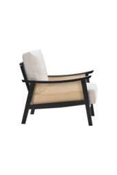 H&O Direct Mid Century Rattan Armchair in Beige - thumbnail 5