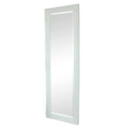 Melody Maison Tall / Long White Ornate Wall / Leaner Mirror 47cm X 142cm - Size: 47 cm X 142 cm