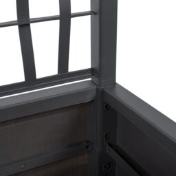 Berkfield Home Garden Planter with Trellis Dark Grey 80x36x140 cm PP - Size: 80 x 36 x 140 cm - thumbnail 6