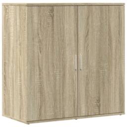 Berkfield Home Sideboards 2 pcs Sonoma Oak 79x38x80 cm Engineered Wood in Light Brown - Size: 79 x 38 x 80 cm - thumbnail 4