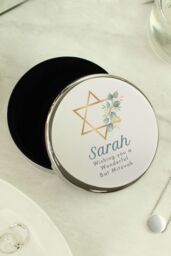 Personalised Memento Company Personalised Bat Mitzvah Round Trinket in Metallic Silver - thumbnail 4