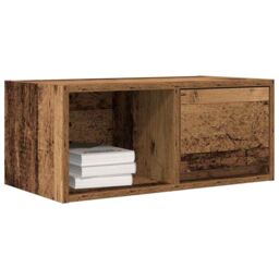 Berkfield Home TV Cabinets 2 pcs Old Wood 60x31x25.5 cm Engineered Wood in Brown - thumbnail 4