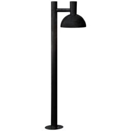 Nordlux Modern Outdoor Garden Post Black Metal E27 1m, IP54 - thumbnail 1