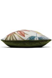 Prestigious Textiles Sumba Floral Printed Cushion in Coral - Size: 50 cm x 50 cm - thumbnail 3