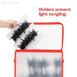 Christmas Village Christmas Light Storage Bag - Grey in Red - thumbnail 6
