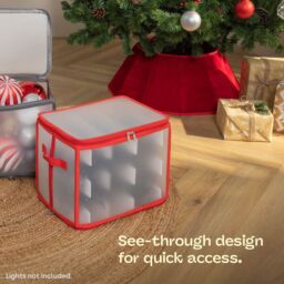 Christmas Village Christmas Light Storage Bag - Grey in Red - thumbnail 7