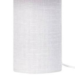 Wyld and Coco Bedside Lamp Grey Cotton-Linen Drum Shade 30cm - thumbnail 7