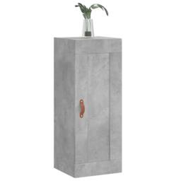 Berkfield Home Wall Mounted Cabinet Concrete Grey 34.5x34x90 cm Engineered Wood - thumbnail 4