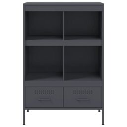 Berkfield Home Highboard Anthracite 68x39x101.5 cm Steel - thumbnail 6