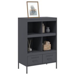 Berkfield Home Highboard Anthracite 68x39x101.5 cm Steel - thumbnail 4