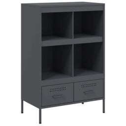 Berkfield Home Highboard Anthracite 68x39x101.5 cm Steel - thumbnail 2