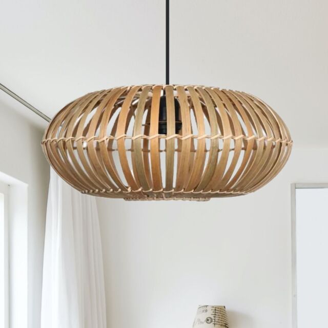 First Choice Lighting Loren - Bamboo Natural Pendant Lightshade - image 1