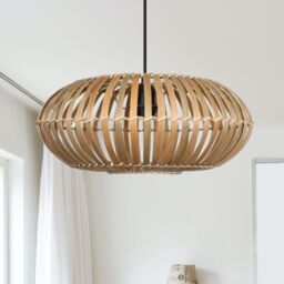 First Choice Lighting Loren - Bamboo Natural Pendant Lightshade