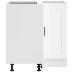 Berkfield Home Kitchen Corner Base Cabinet Porto White Engineered Wood - thumbnail 7
