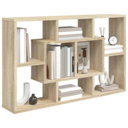 Berkfield Home Wall Shelf Sonoma Oak 85x16x52.5 cm Engineered Wood in Light Tan - thumbnail 4