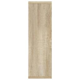 Berkfield Home Wall Shelf Sonoma Oak 85x16x52.5 cm Engineered Wood in Light Tan - thumbnail 6