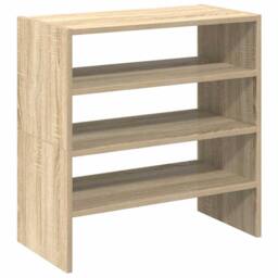 Berkfield Home Shoe Racks 2 pcs Stackable Sonoma Oak 60x30x30.5 cm in Light Brown - thumbnail 6