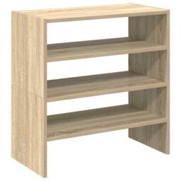Berkfield Home Shoe Racks 2 pcs Stackable Sonoma Oak 60x30x30.5 cm in Light Brown - thumbnail 3